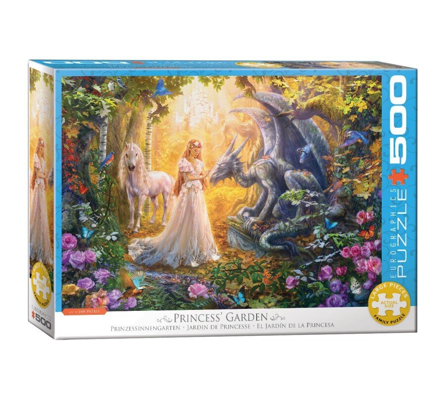 Dėlionė Eurographics, 6500-5458, Princess’ Garden, 500 d. цена и информация | Dėlionės (puzzle) | pigu.lt