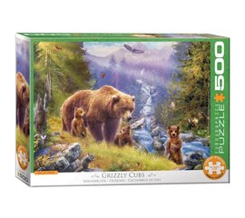 Dėlionė Eurographics, 6500-5546, Grizzly Cubs, 500 d. kaina ir informacija | Dėlionės (puzzle) | pigu.lt
