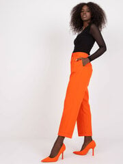Женские брюки из ткани оранжевого цвета цена и информация | Брюки | pigu.lt