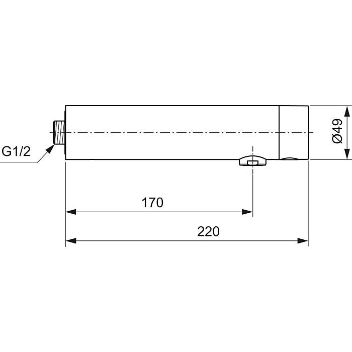 Ideal Standard SENSORFLOW NEW sensorinis vandens maišytuvas 5.0 l/min, laminarinis, baterija, sumaišytam vandeniui, chromas A7560AA kaina ir informacija | Vandens maišytuvai | pigu.lt