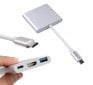 HUB USB-C 3-in-1 koncentratorius MHL adapteris HDMI 4K, USB 3.0. Power Delivery, MacBook Pro Air M1, Samsung DEX Zenwire kaina ir informacija | Adapteriai, USB šakotuvai | pigu.lt