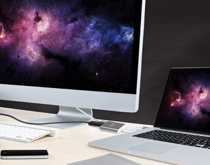 HUB USB-C 3-in-1 koncentratorius MHL adapteris HDMI 4K, USB 3.0. Power Delivery, MacBook Pro Air M1, Samsung DEX Zenwire kaina ir informacija | Adapteriai, USB šakotuvai | pigu.lt