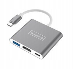 Zenwire HUB USB-C (5CFB-4386C) цена и информация | Адаптеры, USB-разветвители | pigu.lt