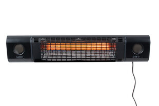 SUNRED Heater SOUND-2000W, Sun and Sound Ultra Wall Infrared, 2000 W, Black цена и информация | Обогреватели | pigu.lt