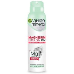 Дезодорант-спрей Garnier Magnesium Ultra Dry 72Ч, 150 мл цена и информация | Дезодоранты | pigu.lt