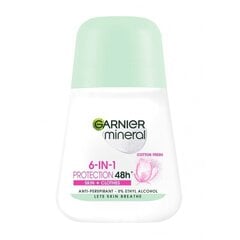 Шариковый дезодорант Garnier Mineral 6в1 Protection 48Ч, 50 мл цена и информация | Дезодоранты | pigu.lt