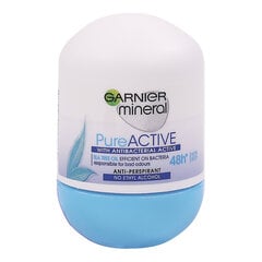 Rutulinis dezodorantas Garnier Mineral PureActive 48H, 50 ml kaina ir informacija | Dezodorantai | pigu.lt