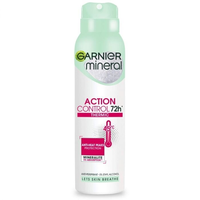 Purškiamas dezodorantas Garnier Mineral Action Control 72H, 150 ml цена и информация | Dezodorantai | pigu.lt