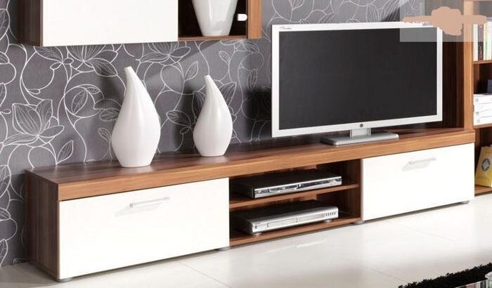 TV staliukas Samba 8, baltas kaina ir informacija | TV staliukai | pigu.lt