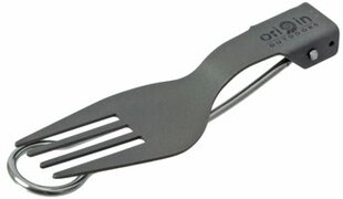 Sulankstoma šakutė Origin Outdoors Cutlery Titanium-Minitrek kaina ir informacija | Turistiniai katiliukai, indai, įrankiai | pigu.lt