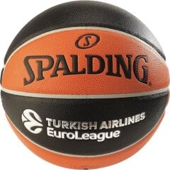 Баскетбольный мяч «Spalding Euroleague TF-500», размер 7 цена и информация | Баскетбольные мячи | pigu.lt