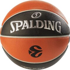 Баскетбольный мяч «Spalding Euroleague TF-500», размер 7 цена и информация | Баскетбольные мячи | pigu.lt