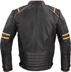 Vyriška odinė motociklininko striukė W-TEC Traction - Black 3XL kaina ir informacija | Moto striukės | pigu.lt