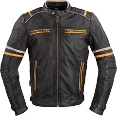 Vyriška odinė motociklininko striukė W-TEC Traction - Black 4XL цена и информация | Мотоциклетные куртки | pigu.lt