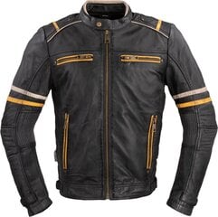 Vyriška odinė motociklininko striukė W-TEC Traction - Black 5XL цена и информация | Мотоциклетные куртки | pigu.lt
