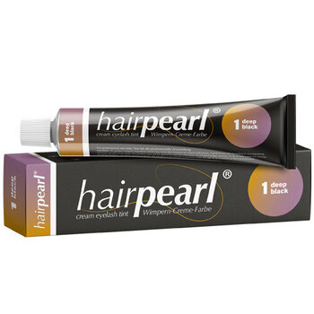 Hairpearl antakių ir blakstienų dažai su PPD, juodi Nr.1, 20ml kaina ir informacija | Antakių dažai, pieštukai | pigu.lt