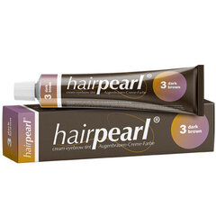 Hairpearl Cream Eyelash Tint No 3 Dark Brown 20ml kaina ir informacija | Antakių dažai, pieštukai | pigu.lt