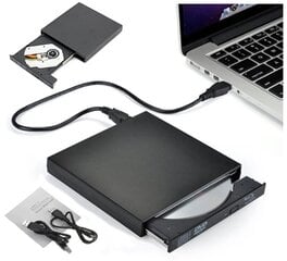 Išorinis USB 2.0/3.0 CD/DVD ROM nešiojamasis diskas CD įrašymo įrenginys kaina ir informacija | Zenwire Kompiuterių komponentai | pigu.lt