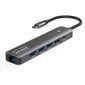 HUB USB-C adapteris 7W1 Zenwire HDMI 4K USB Gigabit Ethernet RJ45 1000 Mbps M1 kaina ir informacija | Adapteriai, USB šakotuvai | pigu.lt