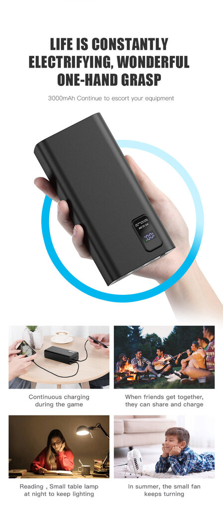 Platinet PD QC 30000mAh kaina ir informacija | Atsarginiai maitinimo šaltiniai (power bank) | pigu.lt