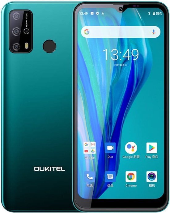 Oukitel C23 Pro 4/64GB Dual SIM Green kaina ir informacija | Mobilieji telefonai | pigu.lt