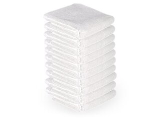 Mikropluošto rankšluosčiai, 73x40 cm, 10 vnt., baltos spalvos kaina ir informacija | Rankšluosčiai | pigu.lt