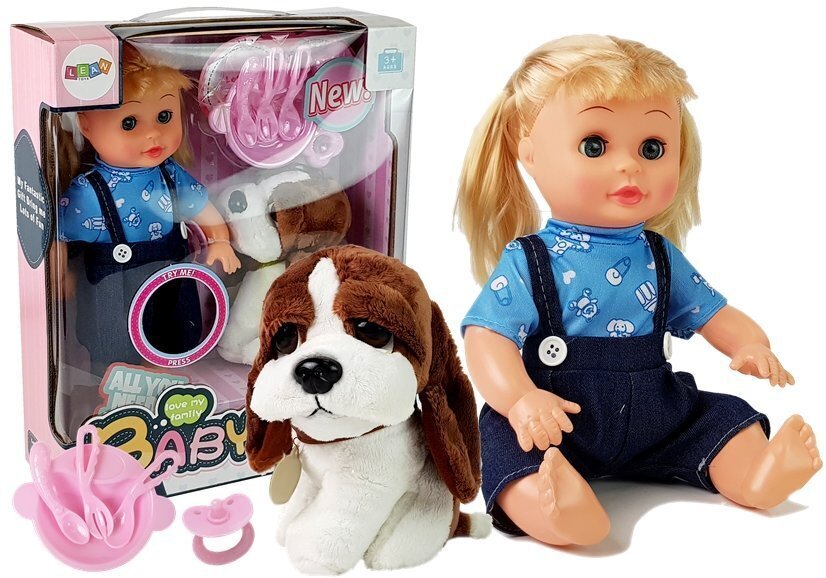 Interaktyvi lėlė su šuniuku kaina ir informacija | Žaislai mergaitėms | pigu.lt