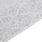 vidaXL Kilimėlis, šviesiai pilkos spalvos, 120x180cm, medvilnė kaina ir informacija | Kilimai | pigu.lt