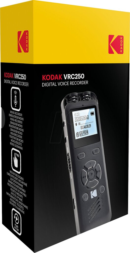 Kodak VRC250 kaina ir informacija | Diktofonai | pigu.lt
