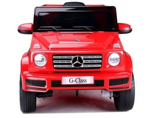 Elektromobilis vaikams Mercedes G500, raudonas kaina ir informacija | Elektromobiliai vaikams | pigu.lt
