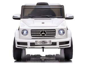 Elektromobilis vaikams Mercedes G500, baltas цена и информация | Электромобили для детей | pigu.lt