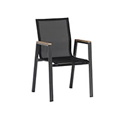 Kėdė Tampere, juoda kaina ir informacija | Lauko kėdės, foteliai, pufai | pigu.lt