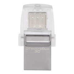 USB laikmena Kingston DTMicroDuo3C 256GB, USB 3.0 kaina ir informacija | Kingston Kompiuterinė technika | pigu.lt