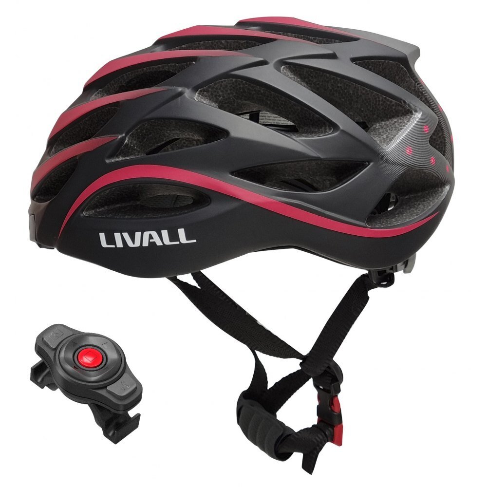Išmanusis plento dviračių šalmas Livall BH62 Neo Bluetooth / LED / SOS 55-61cm kaina ir informacija | Šalmai | pigu.lt