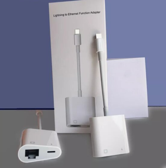 Adapteris Lightning Ethernet Rj45 LAN iPhone iPad Zenwire цена и информация | Adapteriai, USB šakotuvai | pigu.lt