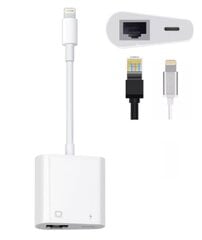 Adapteris Lightning Ethernet Rj45 LAN iPhone iPad Zenwire kaina ir informacija | Adapteriai, USB šakotuvai | pigu.lt