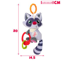 Kabantis žaislas su garso ir šviesos efektais - Raccoon Winfun, 3m + kaina ir informacija | Žaislai kūdikiams | pigu.lt