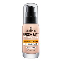 Жидкая основа для макияжа Essence Fresh & Fit 30-fresh honey (30 мл) цена и информация | Пудры, базы под макияж | pigu.lt