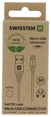 Кабель для зарядки и переноса данных Swissten Eco Friendly Fast Charge 3A Micro USB, 1.2 м цена и информация | Кабели для телефонов | pigu.lt