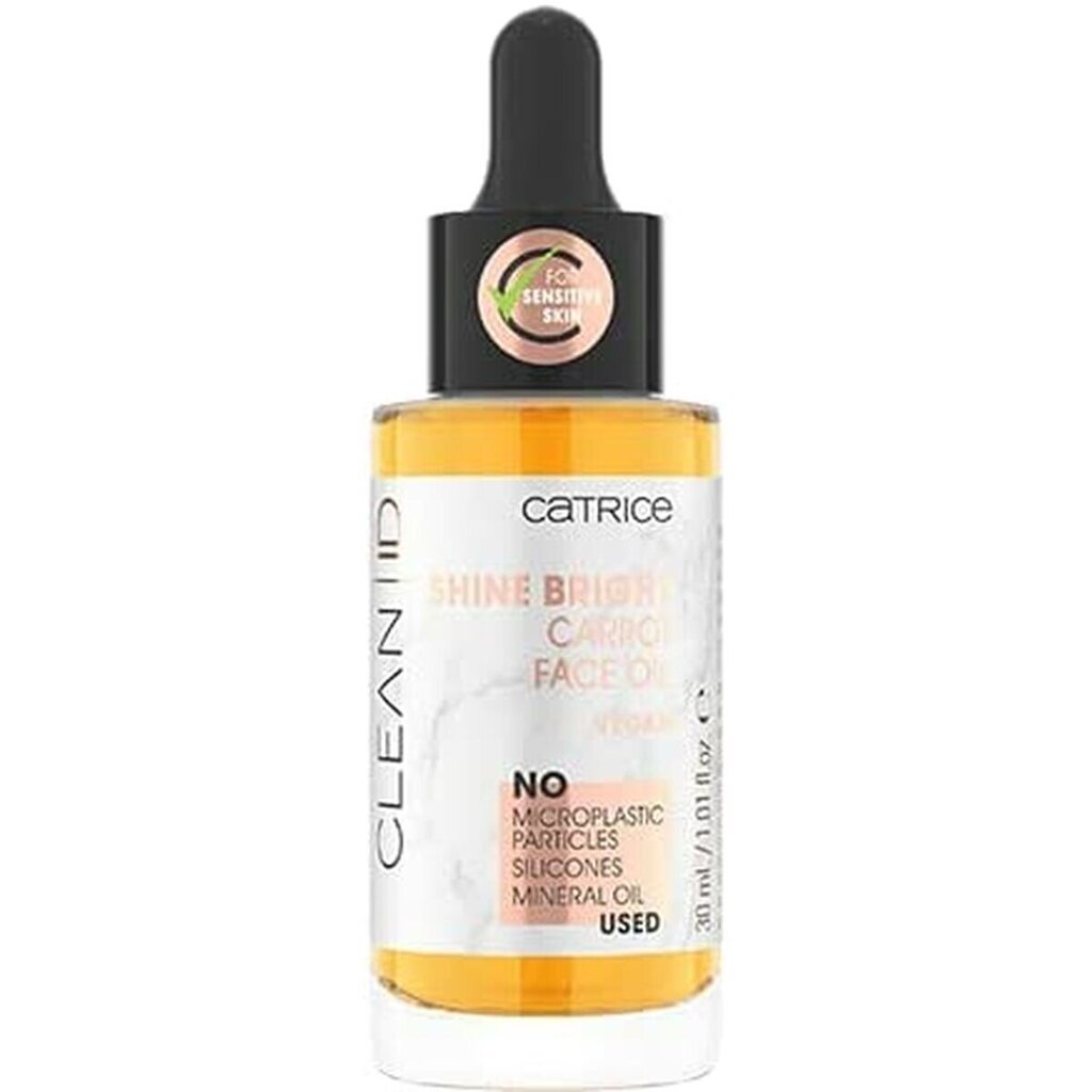 Veido aliejus Catrice Clean ID Shine Bright Carrot Face Oil, 30 ml kaina ir informacija | Veido aliejai, serumai | pigu.lt