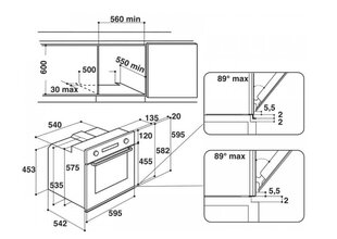 Whirlpool AKP 745 WH kaina ir informacija | Orkaitės | pigu.lt