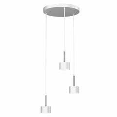 Подвесной светильник ARENA WHITE/SILVER 3xGX53 цена и информация | Люстры | pigu.lt