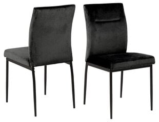 2-jų kėdžių komplektas Alm, juodas цена и информация | Стулья для кухни и столовой | pigu.lt