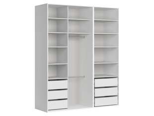 Шкаф BRW Flex, белый/серый цена и информация | Шкафы | pigu.lt