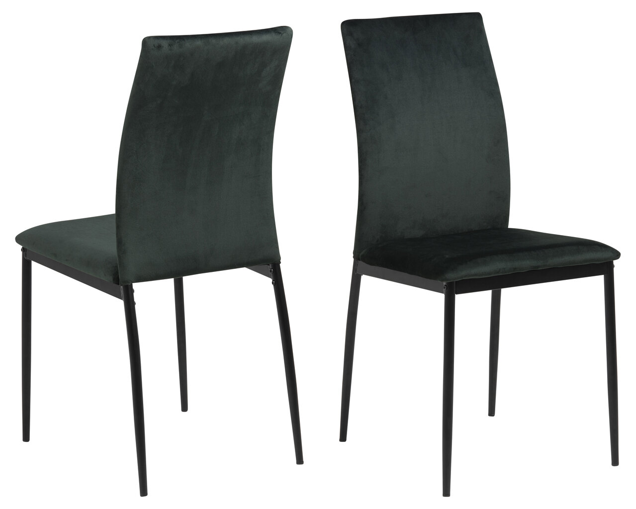 4-ių kėdžių komplektas Demina, žalias kaina ir informacija | Virtuvės ir valgomojo kėdės | pigu.lt