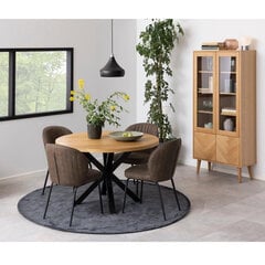 2-jų valgomojo kėdžių komplektas Seran, rudas kaina ir informacija | Virtuvės ir valgomojo kėdės | pigu.lt