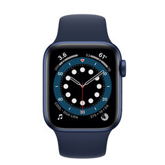 Apple Watch Series 6 40mm Blue Aluminum/Deep Navy Sport Band kaina ir informacija | Išmanieji laikrodžiai (smartwatch) | pigu.lt
