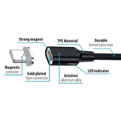 USB C laidas, 1m kaina ir informacija | Laidai telefonams | pigu.lt