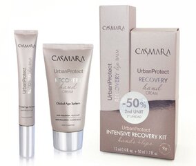 Rinkinys Casmara UrbanProtect Intensive Recovery Kit Hands & Lips, rankų kremas, 50 ml + lūpų balzamas, 12 ml kaina ir informacija | Kūno kremai, losjonai | pigu.lt