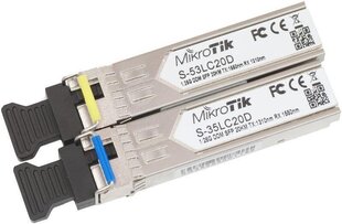 MikroTik SFP PAIR/S-3553LC20D kaina ir informacija | Atviro kodo elektronika | pigu.lt